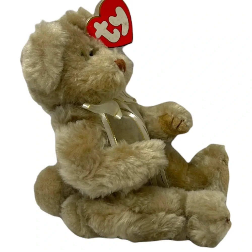 Vintage Teddy Bear Plush Attic Treasures Beverly Gold 93 TY Collectible Classic